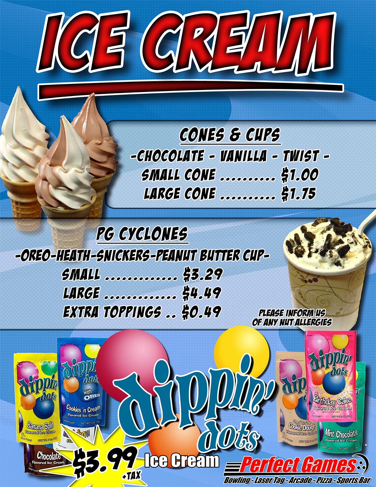 Ice Cream Poster web page